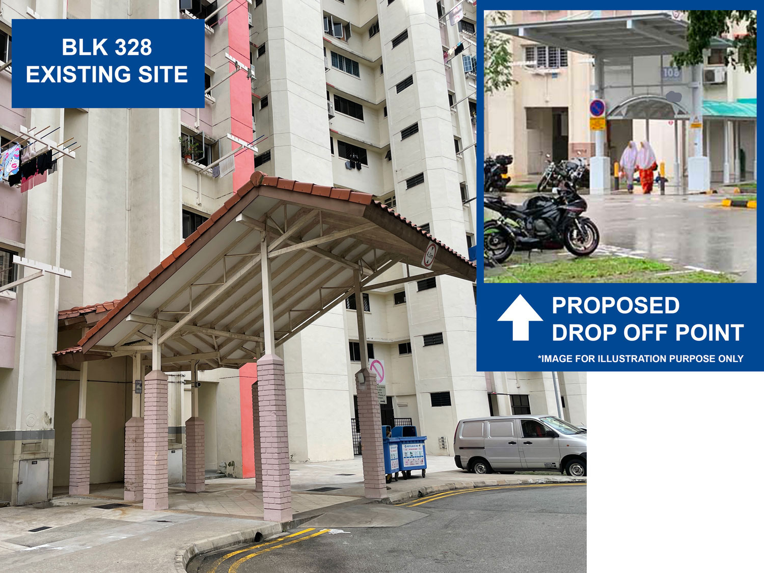 Upgrading of Drop Off Point at Blk 328